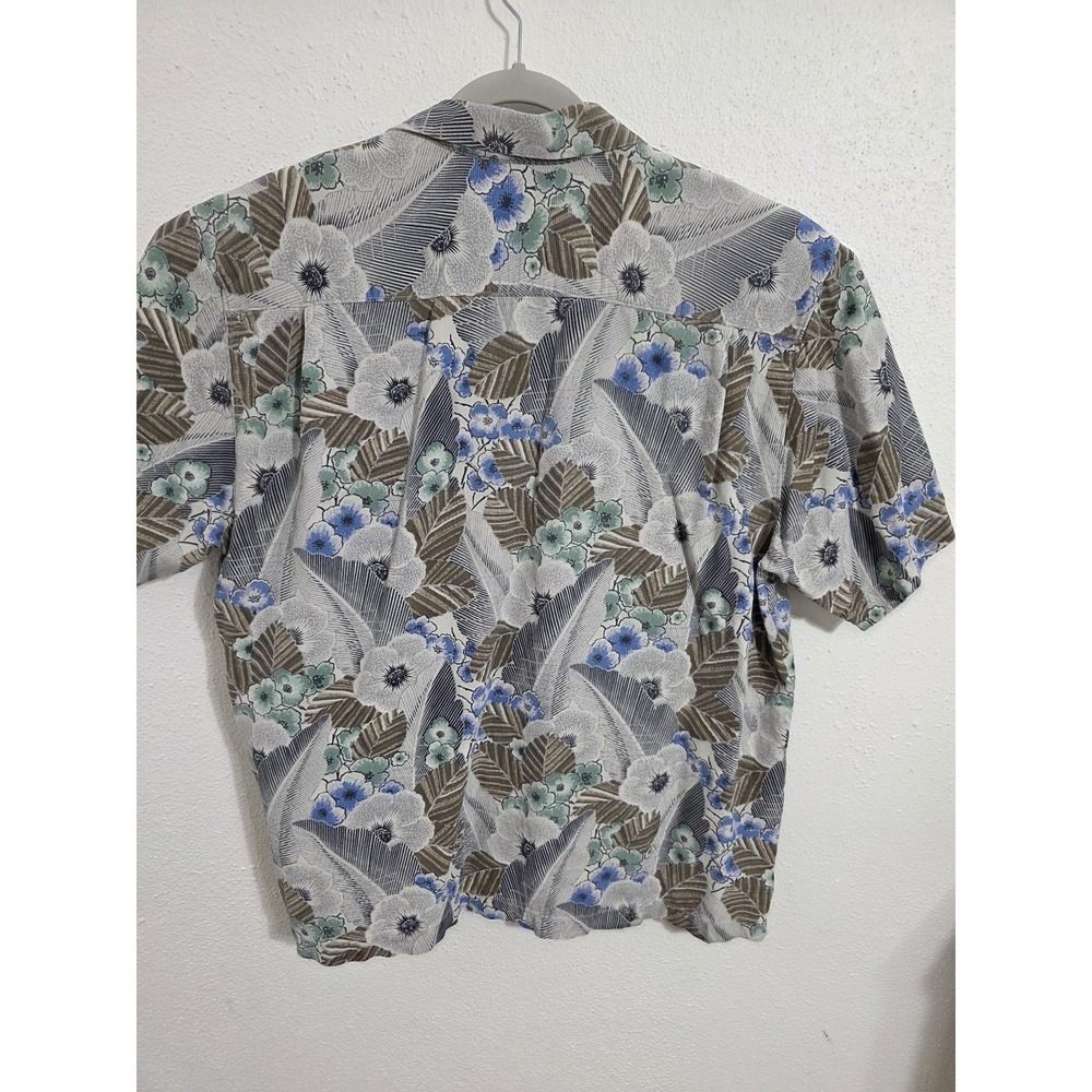 Tommy Bahama Shirt Mens XL Multicolor Floral Hawaiian Short Sleeve Silk - Picture 3 of 6